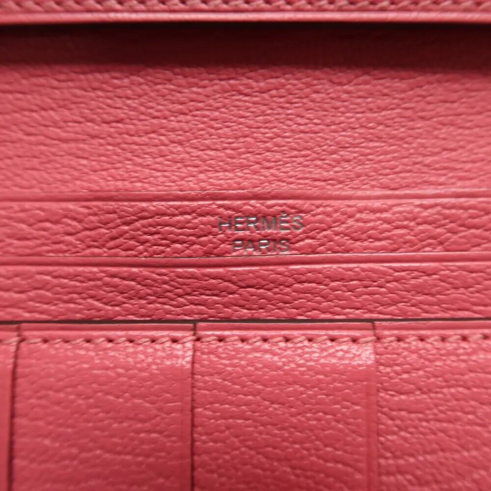 HERMES Bearn Pink Leather Wallet 900-041725 - Picture 12 of 12